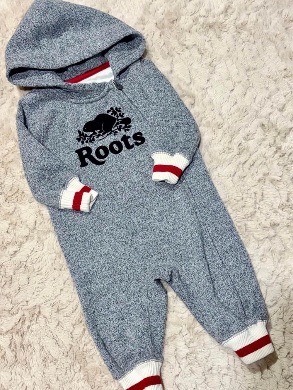 3-6m Roots Beaver Romper - Picture 1 of 4